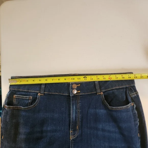 Penningtons Curvy Fit Denim Capri Dark Wash Jeans d/C Plus Size 20 New Summer - Picture 7 of 11